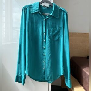 GUESS Green Dress Shirt - XS